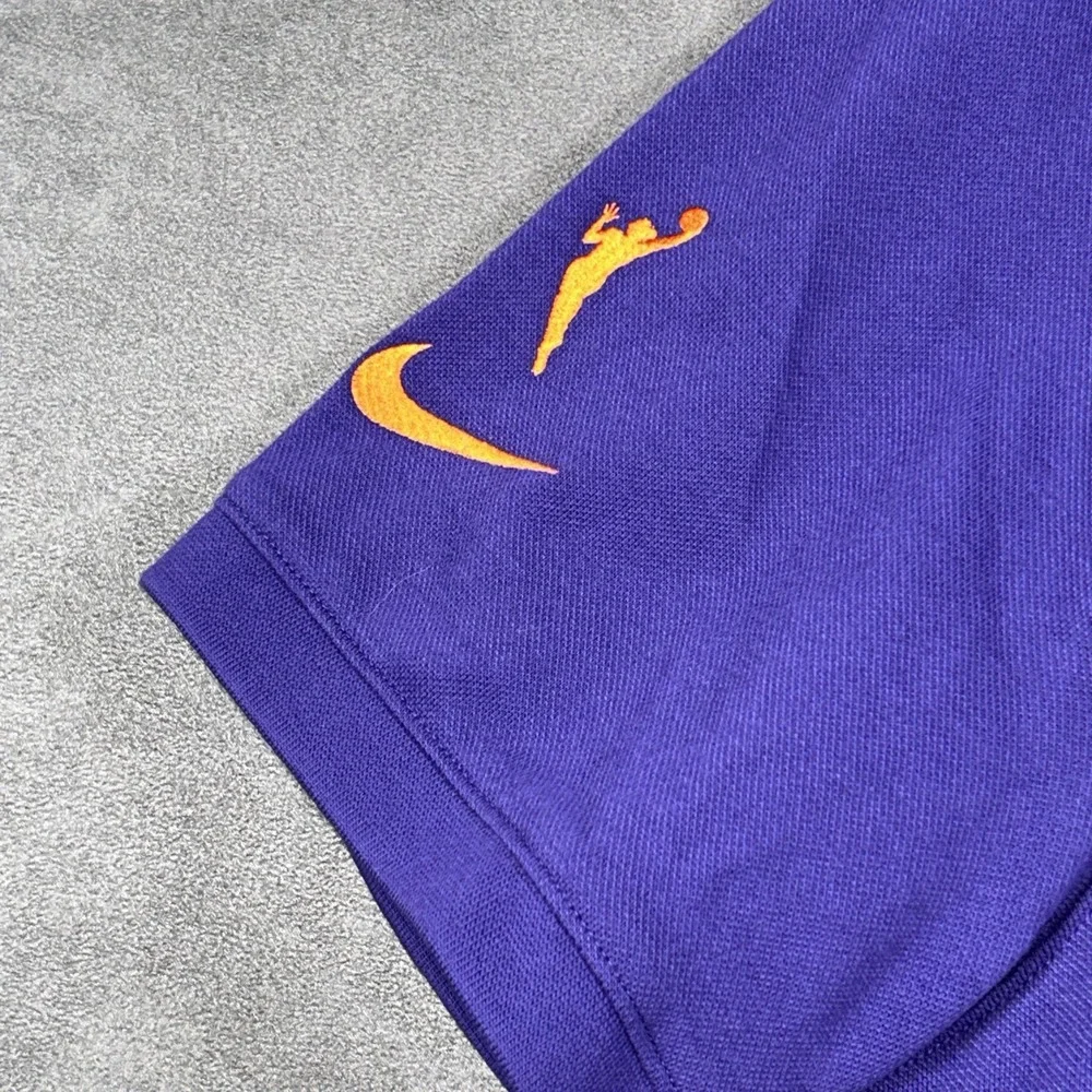 Phoenix Mercury Nike Dri-Fit Polo Shirt Mens L Purple Performance Stretch NWT